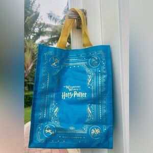 Harry Potter Blue Yellow Reusable Shopping Tote Bag NWOT